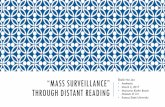 "Mass Surveillance" through Distant Reading