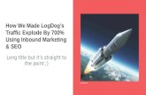 How we made log dog’s traffic explode by 700% using inbound marketing & seo!