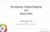 Genotyping, linkage mapping and binary data