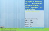 Piaget's theory of cognitive development