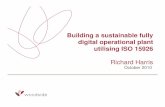 Building a sustainable fully digital operational plant utilising ISO ...