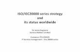 ISO/IEC20000 series strategy and its status worldwide