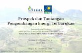 Prospek dan Tantangan Pengembangan Energi Terbarukan