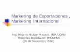 Marketing de Exportaciones , Marketing Internacional