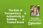 The Role of Transparency & Authenticity in Building a Trusted Brand