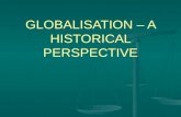 Globalisation – a historical perspective