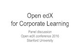 Open edX for Corporate Learning - Open edX Conference 2016