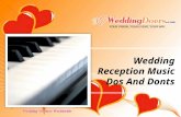 Wedding Reception Music Dos And Donts