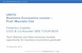 Academic Lecture Business Economics Tech StartUp UNITO Federico Capello 16nov2015