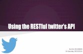 Using the restful twitter’s api