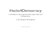 Intro open data hackday