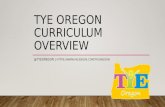 TYE Oregon Curriculum Overview for Executive Directors