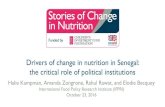 Drivers of change in nutrition in Senegal