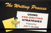 Pre-Writing Strategies
