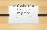 Analysis of a sixthform magazine