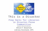 Disaster Hacks for Public Libraries