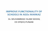 Improve functionality of schools in ae os markaz