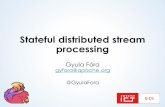 Stateful Distributed Stream Processing