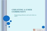 Electronic Practice Assessment: Creating a user community