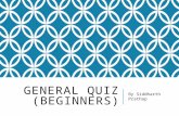 General quiz (Beginners) CQC