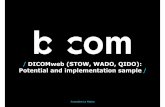 DICOMweb (STOW, WADO, QIDO): Potential and implemntation sample