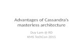 Advantages of Cassandra's masterless architecture