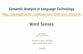 Lecture: Word Senses