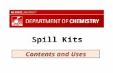 NC State Safety Moment Spill Kits Spring 2015