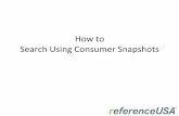 Searching Consumer Snapshot Elements in ReferenceUSA