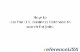 Using the Business Database to Search for Jobs