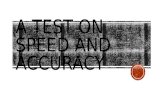 A test on speed and accuracy (decimals)