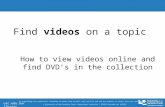 Find videos on a topic