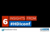 6 Insights from HDI Conference - #HDIconf