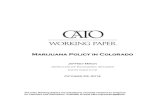 Marijuana Policy in Colorado