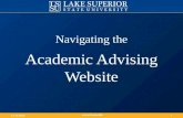 LSSU - Using the Academic Advising website