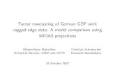 Factor nowcasting of German GDP with ragged$edge data: A model ...