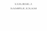 Course 3 Sample Exams