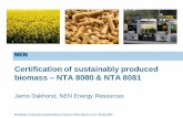 20100525 Certification sustainable biomassa NTA 8080-81