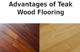 Advantages of Teak Wood Flooring