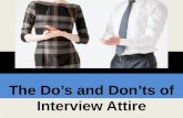 The do's and don'ts of interview attire