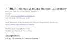 FT-IR, FT-Raman & micro-Raman Laboratory