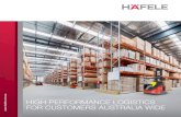 HigH performance logistics for customers australia wide