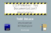 Cliffs Notes for Documentation? Absolutely! STC New England - Interchange 2016