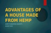 Advantages of a house made from hemp