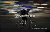 what3words brochure | On-Demand Services