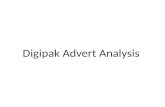 Digipak Advert Analysis