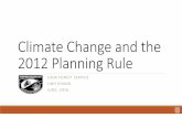 Hoang - Climate change and the Planning Rule