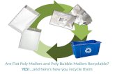 How to Recycle Flat Poly Mailers and Poly Bubble Mailers