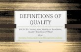 Definitions of quality