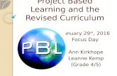 PBL and B.C. Revised Curriculum